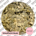 Metallic shimmering Gold Biodegradable confetti