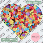 Paper Confetti hearts 1.5cm - Classic Party Mix