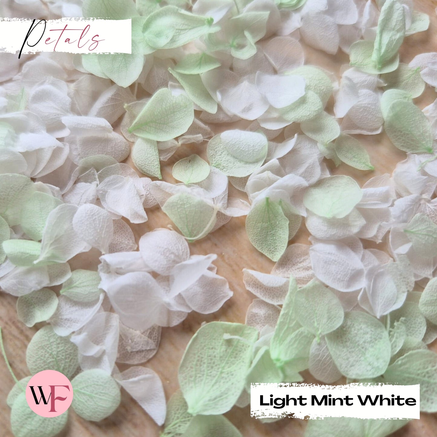 Snow Petal Confetti®  - Light Mint White