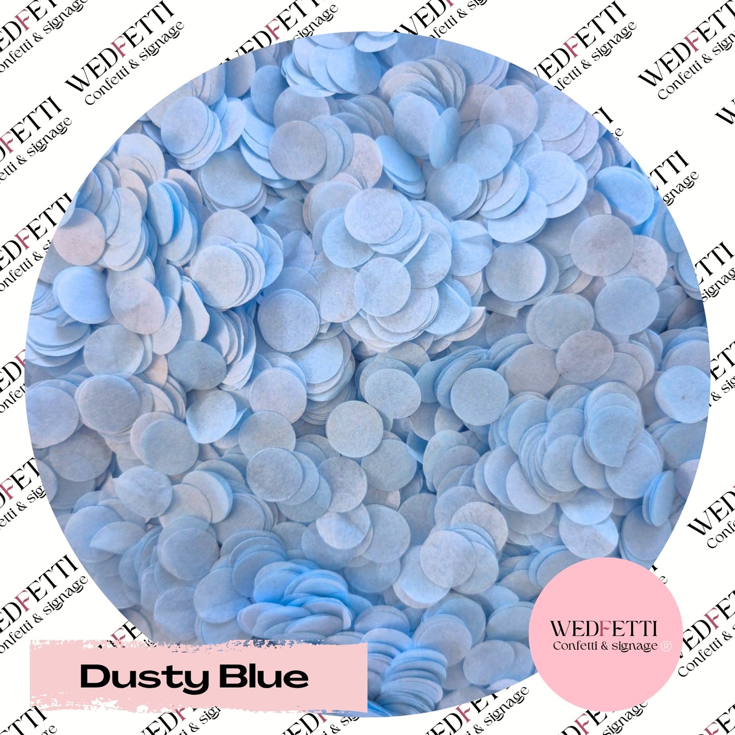 Slow falling paper Confetti - Dusty Blue
