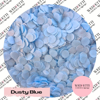 Slow falling paper Confetti - Dusty Blue