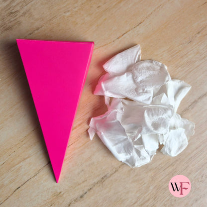DIY closed Petal/Paper confetti cones (Large)