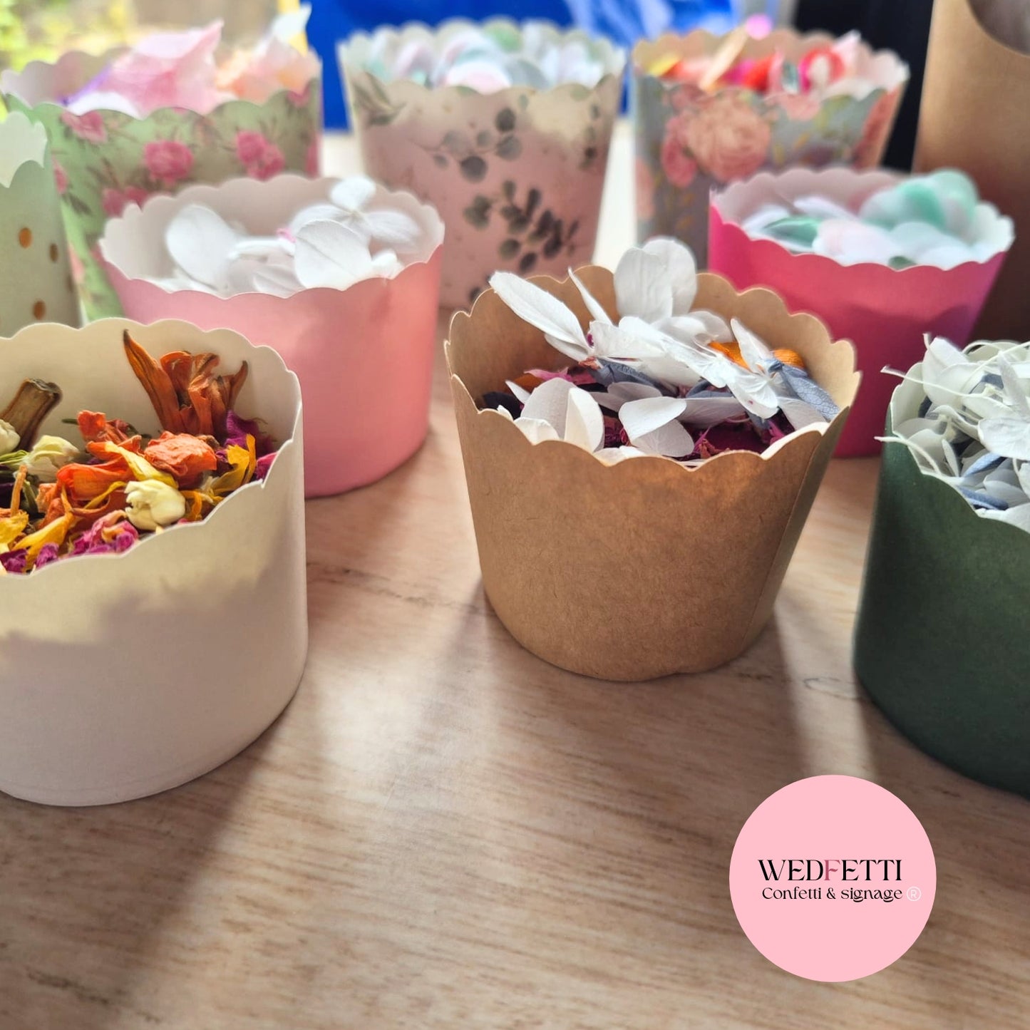 Confetti Cups 10 pack - Small serving size (empty)