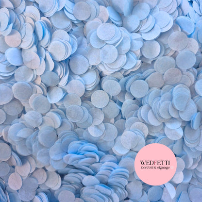 Slow falling paper Confetti - Dusty Blue