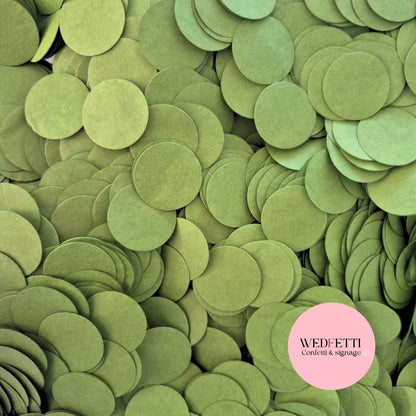 Circles Large 2.5cm Biodegradable - Deep Sage