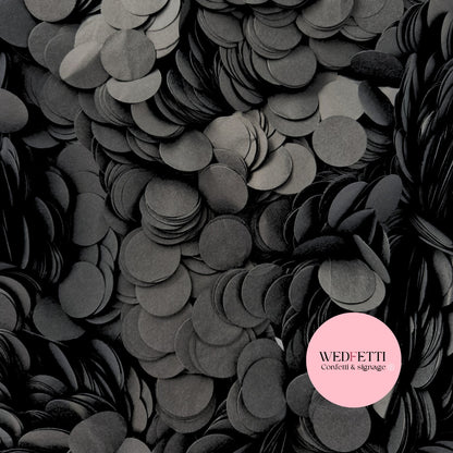 Circles Large 2.5cm Biodegradable - Black