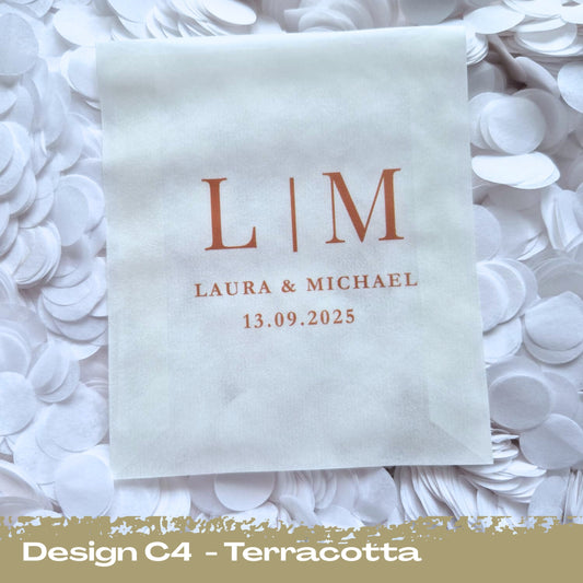Confetti Packets Biodegradable - C4 Terracotta