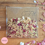 Ready to go Petal Confetti packs - Fully Compostable Packaging