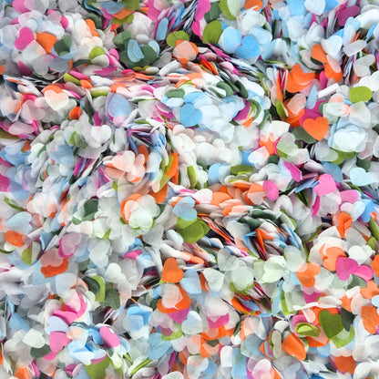 Paper Confetti hearts 1.5cm - Forest Party