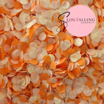 Slow falling paper Confetti - Orange Ivory