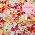 Slow falling paper Confetti - Sunset