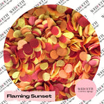 Slow falling paper Confetti - Flaming Sunset