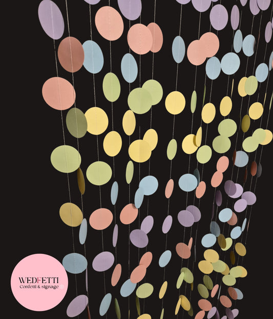 Paper Confetti Curtain - Pastel Party