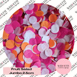 Circles Large 2.5cm Biodegradable - Fruit Salad