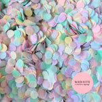Slow falling paper Confetti - Mint Pastel