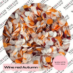 Slow falling paper Confetti - Wine Red Autumn