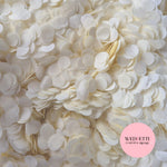 Slow falling paper Confetti - Light Ivory