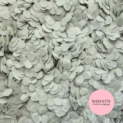 Slow falling paper Confetti - Light Sage Grey