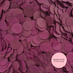 Circles Large 2.5cm Biodegradable - Plum Burgundy