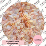 Slow falling paper Confetti - Lightest Pink Ivory white