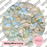 Slow falling paper Confetti - Baby Blue Ivory