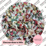 Slow falling paper Confetti - Decembers Mix