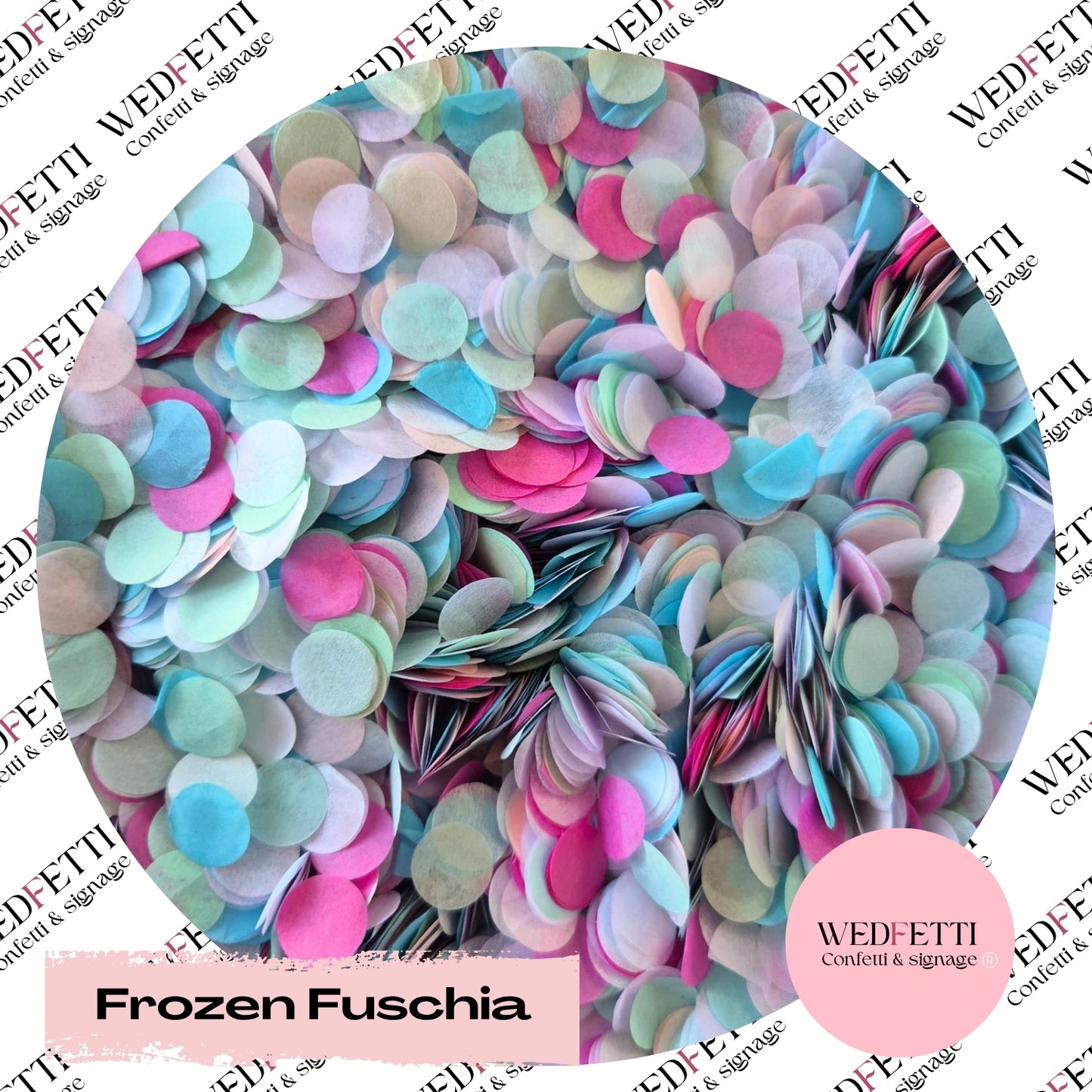 Slow falling paper Confetti - Frozen Fuschia