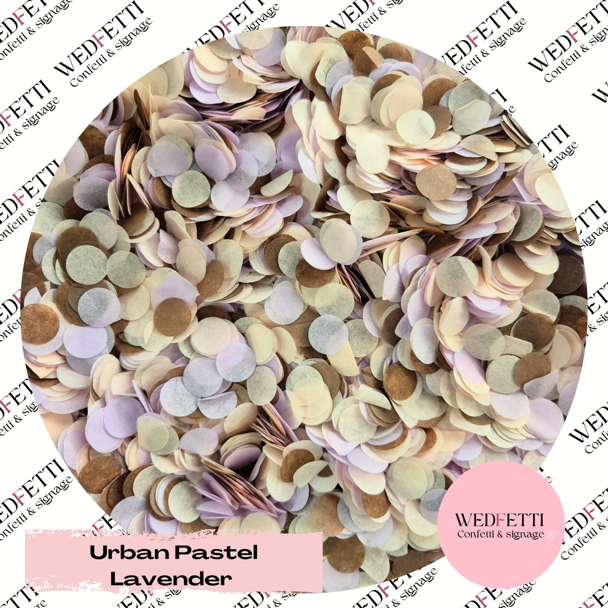 Slow falling paper Confetti - Urban Pastel Lavender