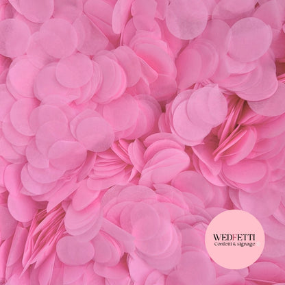 Circles Large 2.5cm Biodegradable - Party Pink