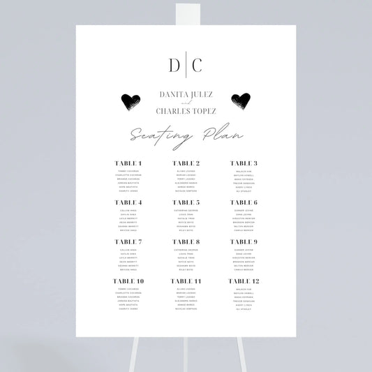 A1 Seating plan WedFetti