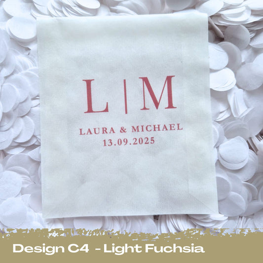 Confetti Packets Biodegradable - C4 Light Fuschia