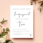 Fingerprint tree guestbook sign WedFetti