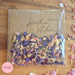 Ready to go Petal Confetti packs - Fully Compostable Packaging