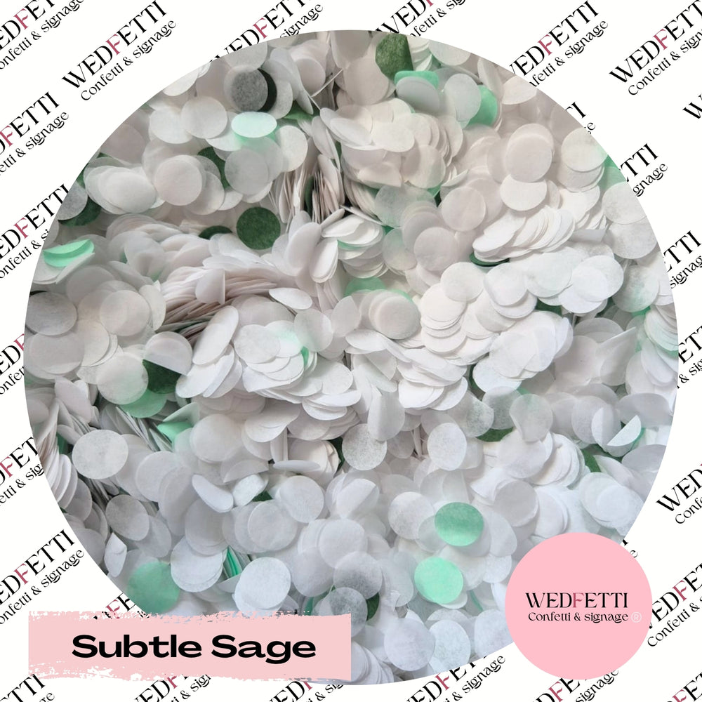 Slow falling paper Confetti - Subtle Sage