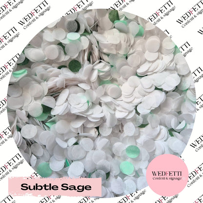 Slow falling paper Confetti - Subtle Sage