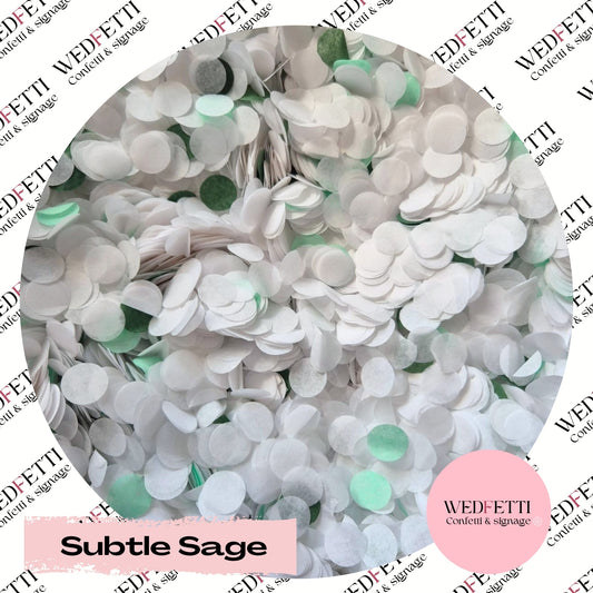 Slow falling paper Confetti - Subtle Sage