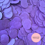 Circles Large 2.5cm Biodegradable - Party Purple