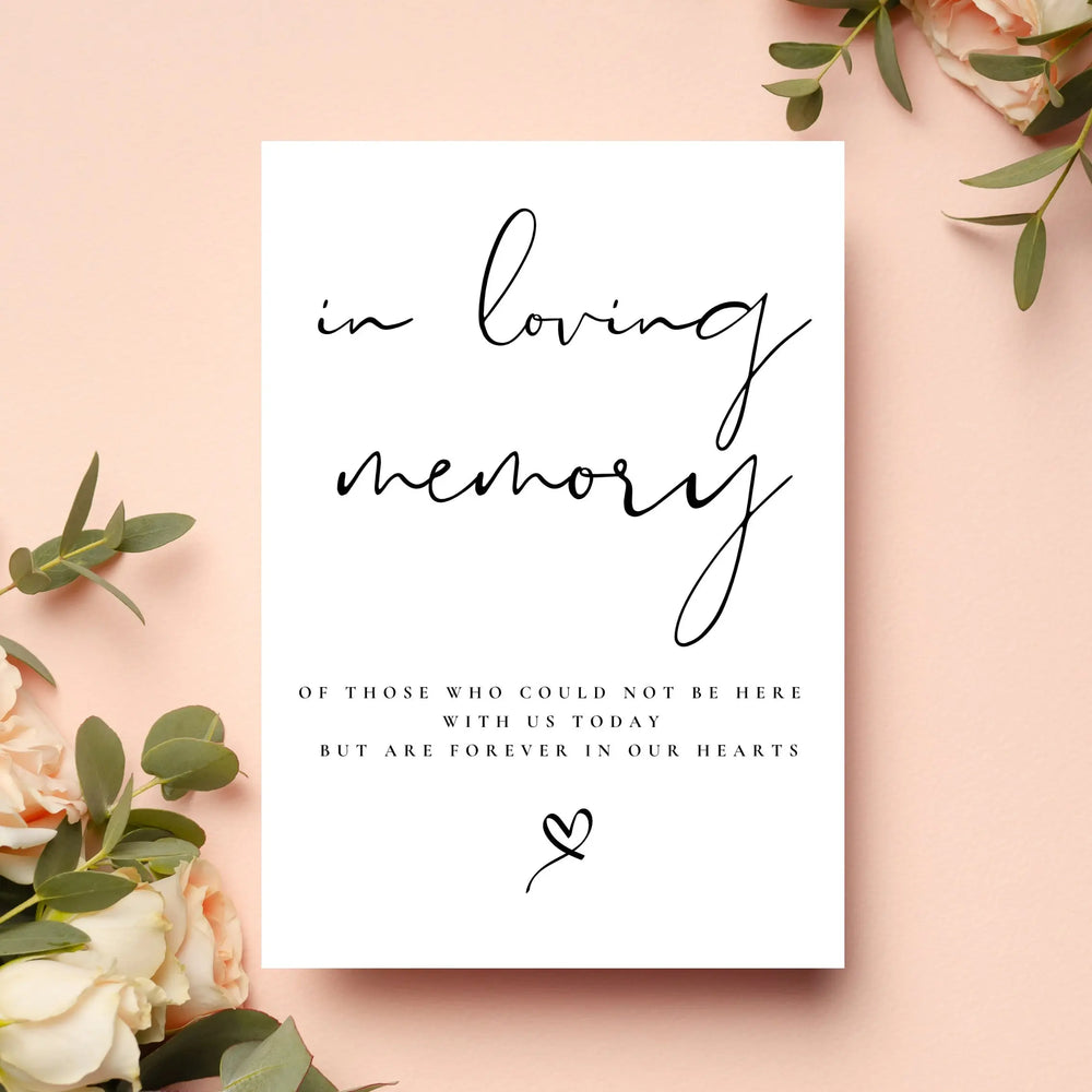 In loving memory WedFetti