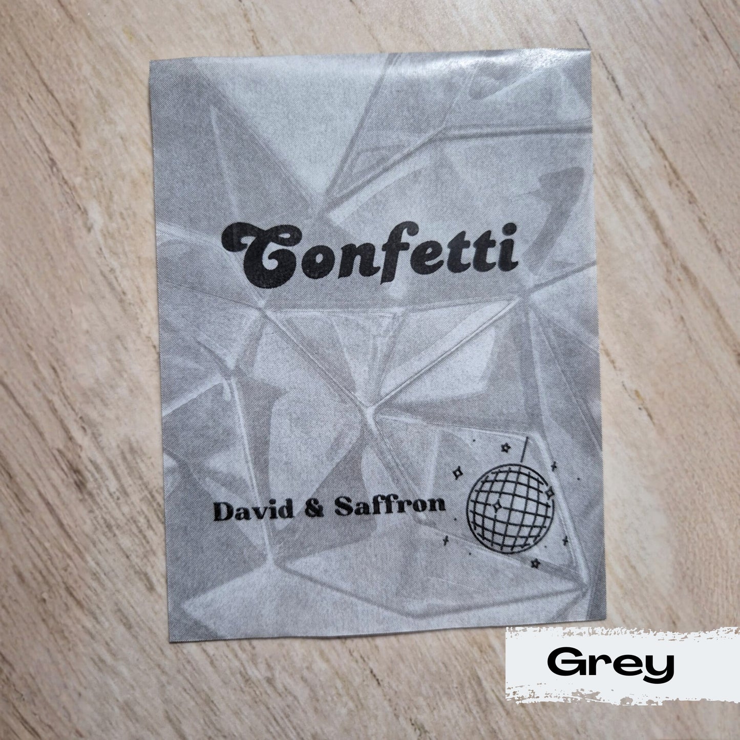 Biodegradable Confetti packets - Colour patterned