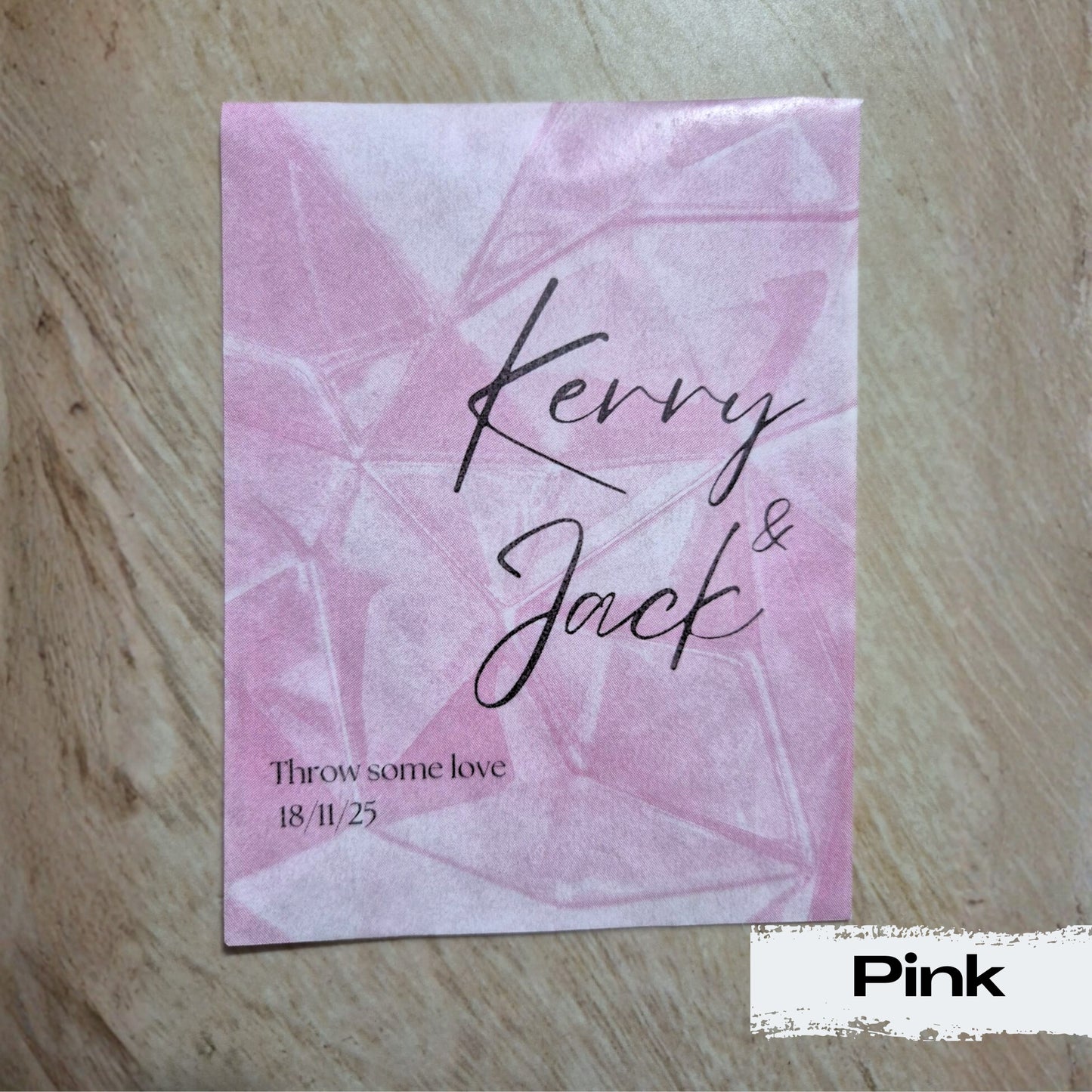 Biodegradable Confetti packets - Colour patterned