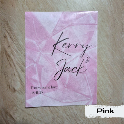 Biodegradable Confetti packets - Colour patterned