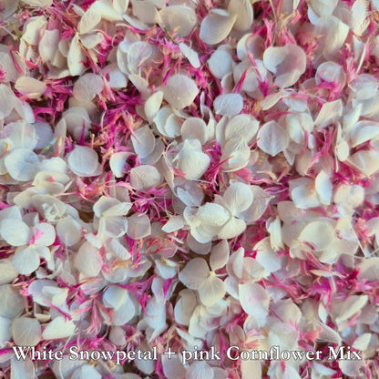 Natural Cornflower & Snow Petal® mix Pink