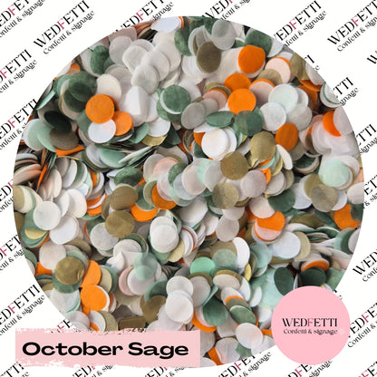 Slow falling paper Confetti - October Sage