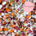Slow falling paper Confetti - Wine Autumn Gold
