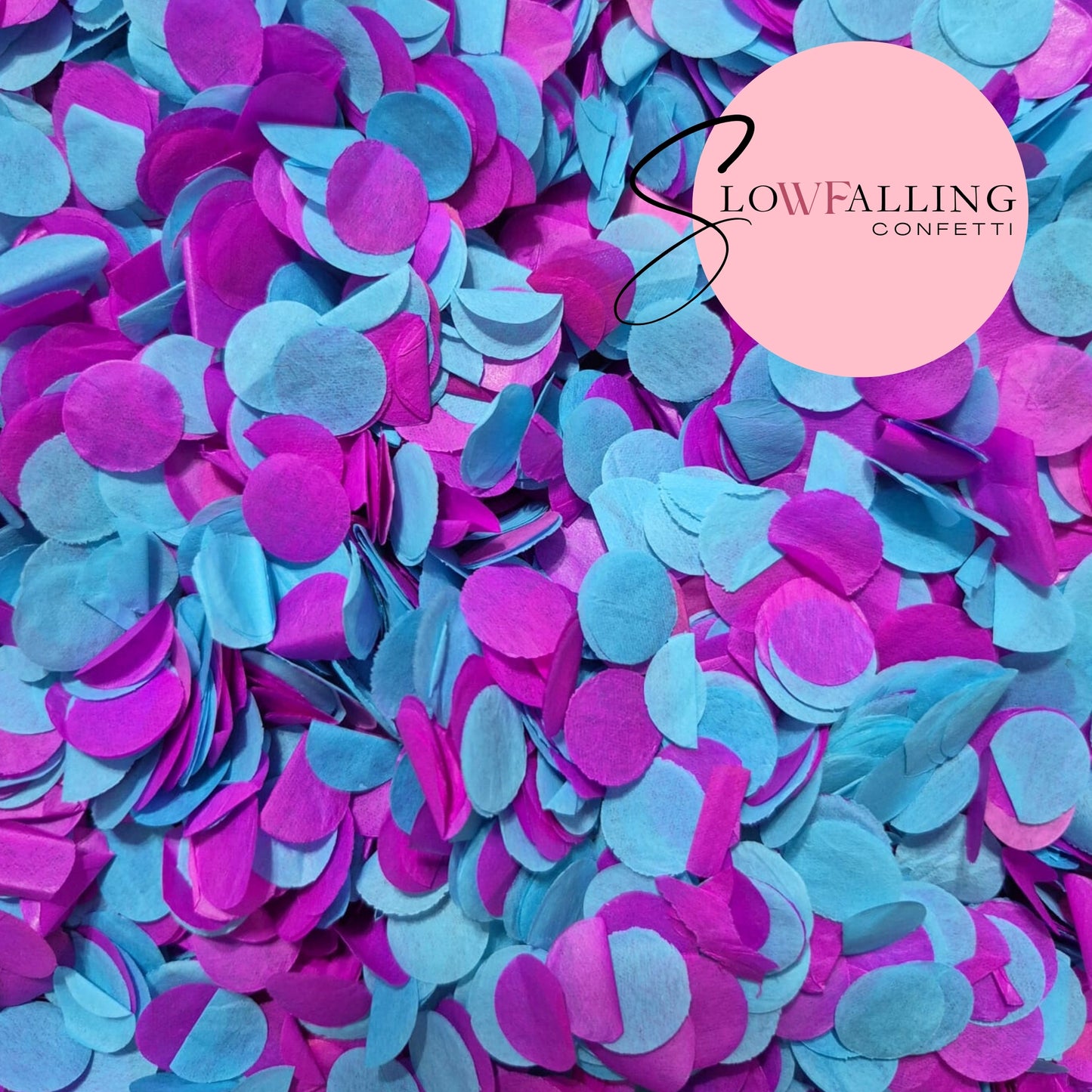 Slow falling paper Confetti - Bubblegum