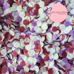 Slow falling paper Confetti - Party Purple Burgundy White