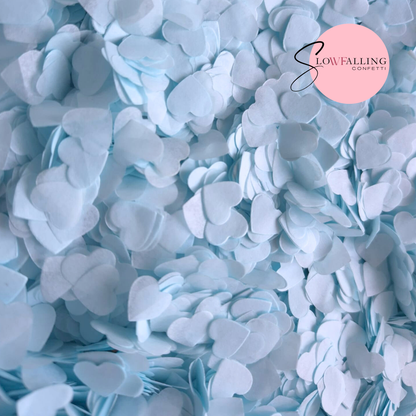 Paper Confetti hearts 1.5cm - Light Blue