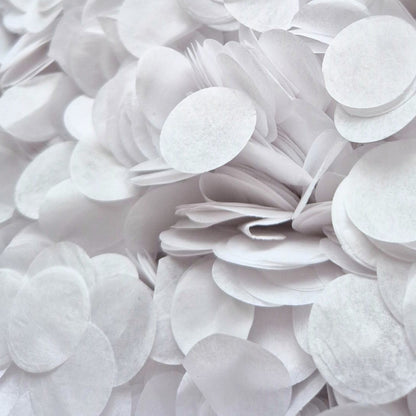 Circles Large 2.5cm Biodegradable - Wedding White