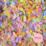 Paper Confetti hearts 1.5cm - Yellow Pastel