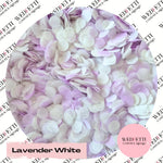 Slow falling paper Confetti - Lavender White